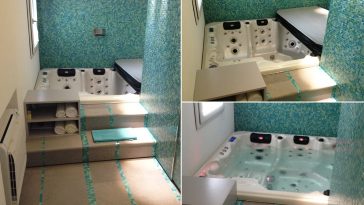 Minipiscina idromassaggio nascosta nel tuo mini bagno