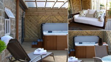 Minipiscina idromassaggio nella tua terrazza stile inglese