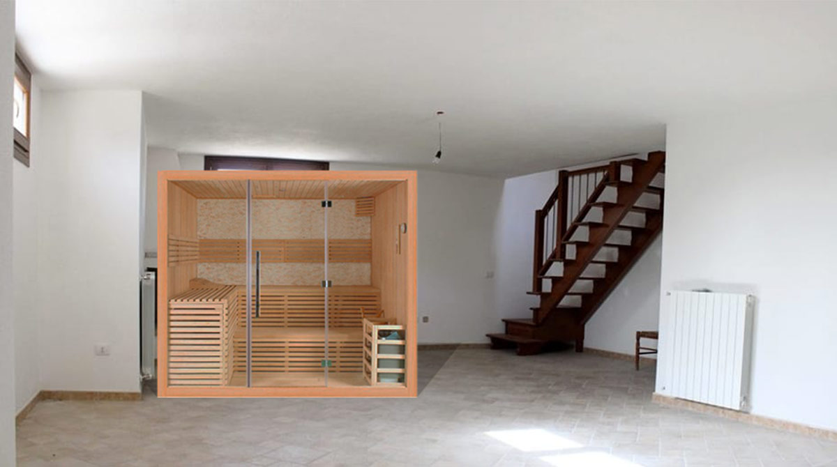 Sauna finlandese nel tuo seminterrato
