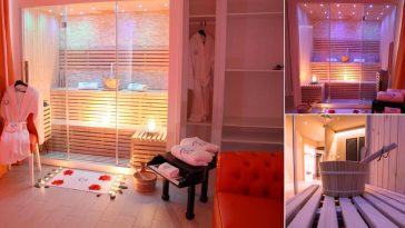 Armadio glam con sauna finlandese