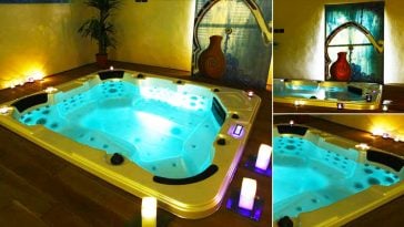 Minipiscina idromassaggio in arredo Marrakech