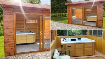 Minipiscina idromassaggio nella tua casetta da giardino