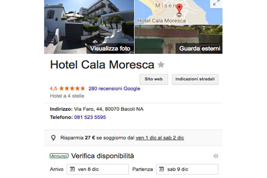 Cala Moresca contatti