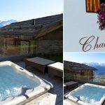 Minipiscina idromassaggio chalet wellness