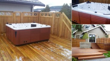 Minipiscina idromassaggio patio multi livello