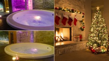 Minipiscina idromassaggio cromoterapia per il tuo Natale fluo
