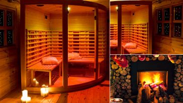Sauna infrarossi in baita di montagna