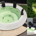 Icona del design la minipiscina idromassaggio rotonda giardini