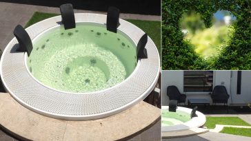 Icona del design la minipiscina idromassaggio rotonda giardini
