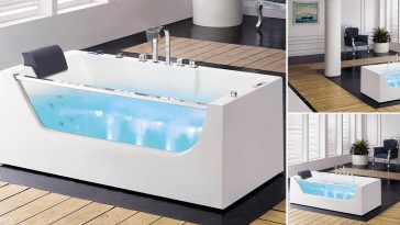 Il bagno fa salotto con vasca idromassaggio
