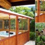 Minipiscina idromassaggio casa collina