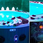 Minipiscina idromassaggio la notte dolce con cromoterapia cobalto