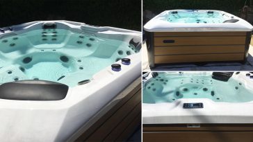 Minipiscina idromassaggio legno