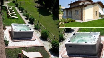 Minipiscina idromassaggio nel tuo giardino erba loietto