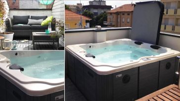 Minipiscina idromassaggio nel tuo terrazzo metropolitano