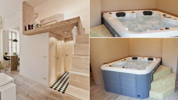 Minipiscina idromassaggio per abitazioni compact living