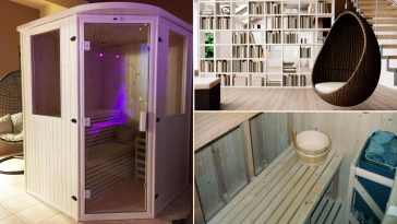 Sauna finlandese nella tua libreria un comodo rifugio