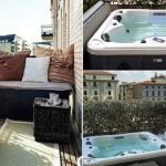 MiniPiscina idromassaggio in balcone appartamento borghese