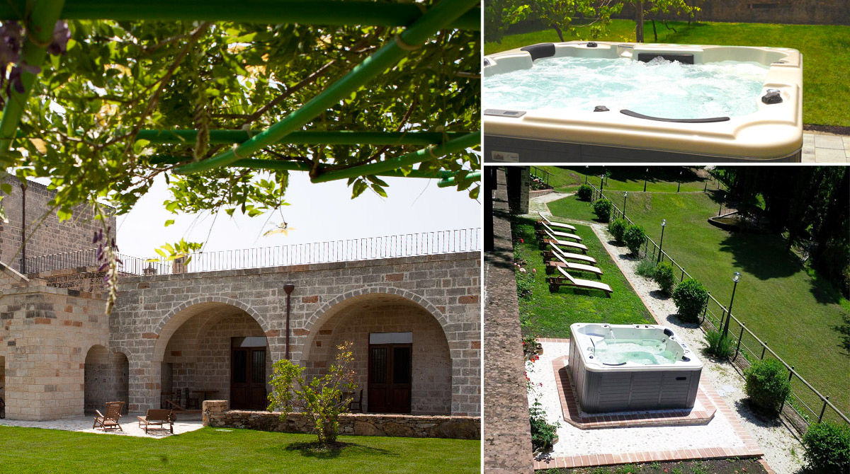 Minipiscina idromassaggio ex-masseria