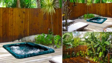 Minipiscina idromassaggio nel tuo giardino hawaiano