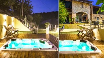 Minipiscina idromassaggio nella tua cascina