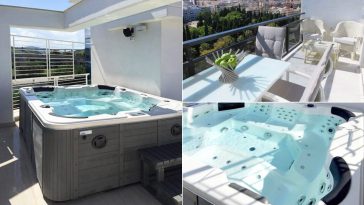 Primavera terrazzo con minipiscina idromassaggio
