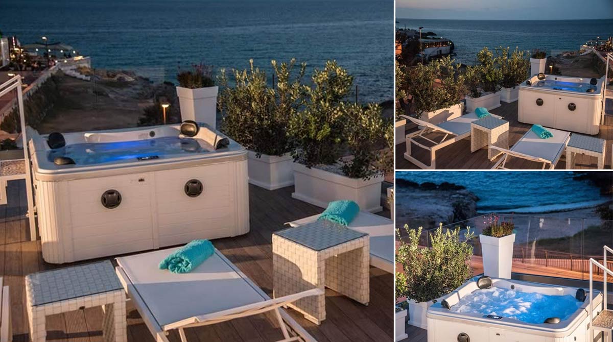 BL-805 minipiscina idromassaggio terrazza panoramica albergo
