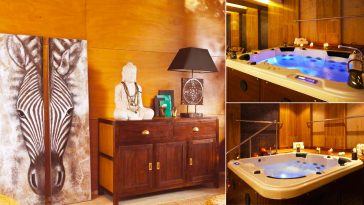 Minipiscina idromassaggio nel tuo arredo esotico chic