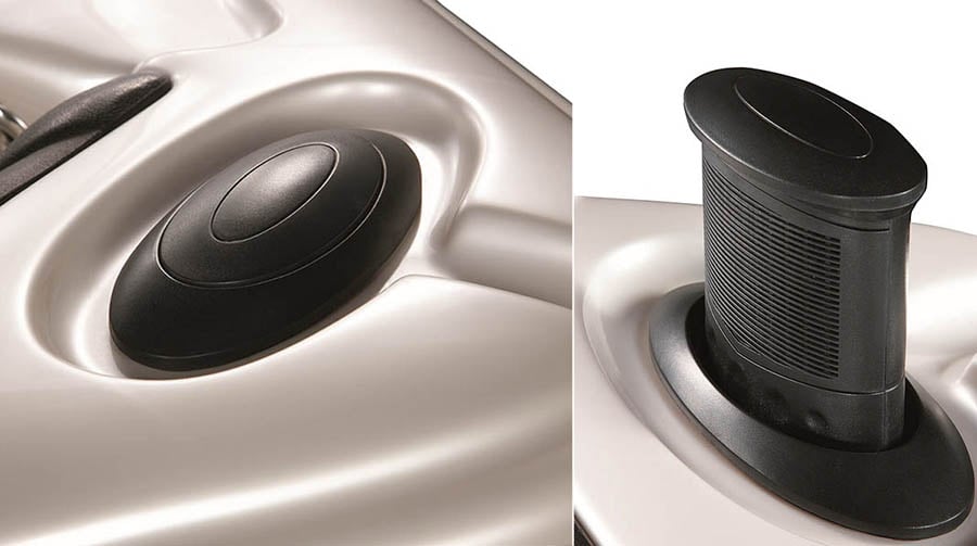 speaker pop-up ovoidali impermeabili a scomparsa