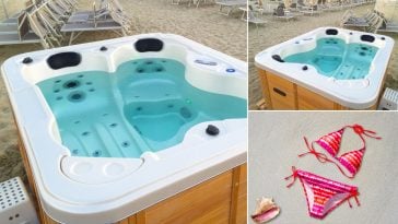 Tendenza idromassaggio quando la prova costume si perfezione in minipiscina