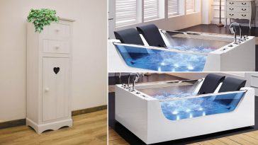 Arredo bagno rivisitato con una vasca idromassaggio