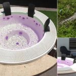 Emozioni parole abbracci risate con minipiscina circolare