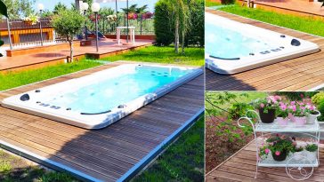 Minipiscina idromassaggio nel tuo floreal garden