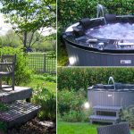 Copia l'idea minipiscina idromassaggio giardino retro