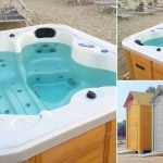 Minipiscina idromassaggio in stabilimento balneare