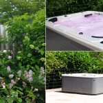 Oasi verde con idromassaggio da esterno