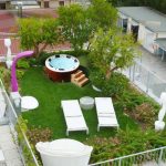Copia idea minipiscina da esterno giardino pensile