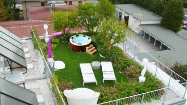 Copia idea minipiscina da esterno giardino pensile