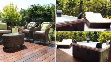 Copia idea minipiscina e poltroncinine rattan