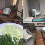 Minipiscina sfioro terrazzo di 10 mq