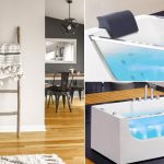Vasca idromassaggio nel appartamento country chic