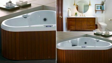 Passione legno con vasca da bagno idromassaggio