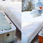 Minipiscina idromassaggio a prova di neve