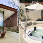 Prima e dopo minipiscina idromassaggio nel tuo cortile di casa