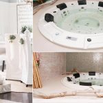 Christmas home decor con minipiscina idromassaggio