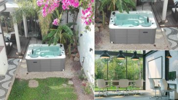 Minipiscina idromassaggio in centro direzionale