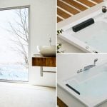Soluzione idromassaggio invernale in bagno padronale