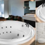 Design circolare con una vasca idromassaggio Beauty Luxury