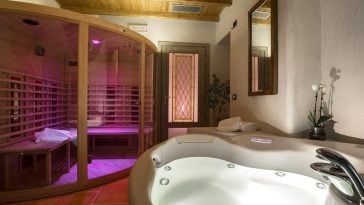 Cambia prospettiva sauna ora in bagno