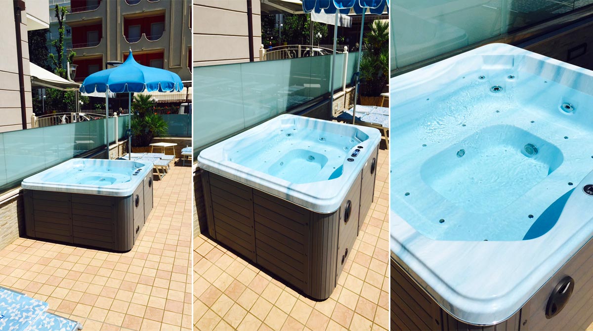 Mini idromassaggio per aree piscine hotel residence